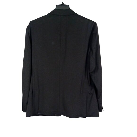 Kenneth Cole NWT Mens XL Black 2-Button Stretch Blazer Jacket Polyester Blend - Picture 2 of 6